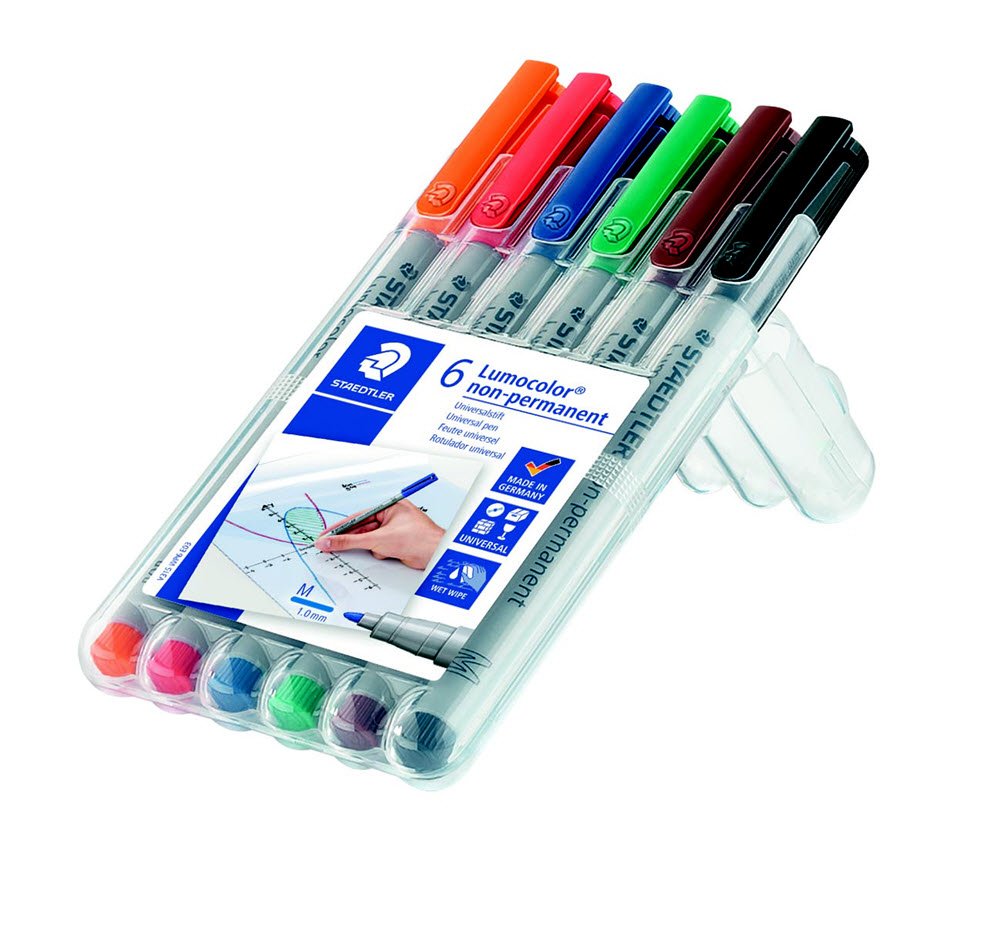 Lumocolor&reg; non-permanent pen 315 WP6, 6 farver